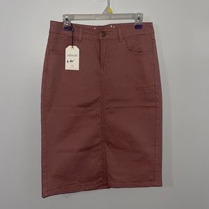 Mauve Jean skirt